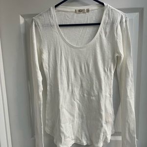 NWT! White Long Sleeve Ugg Tee, Size Small